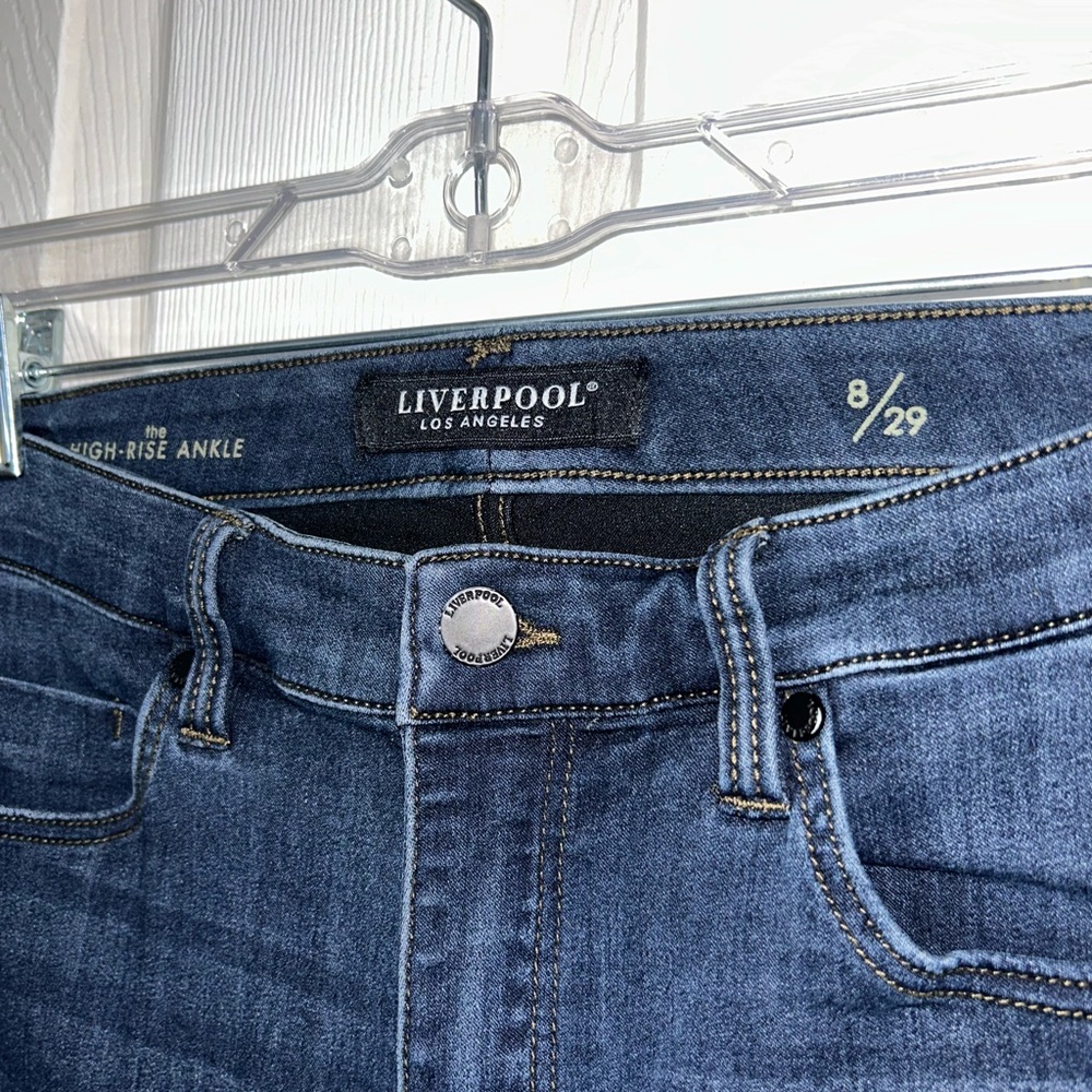 Liverpool Dark Blue Denim Skinny Jeans
